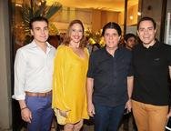 Rodrigo Maia, Ana Claudia Canamary, Dito Machado e Francisco Campelo