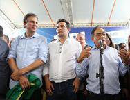 Camilo Santana, Maurcio Quintela e Jonas Muniz 
