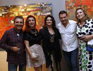 Roberto Dias, Patricia Porto, Thina Cunha, Luciano Rocha e  Michelle Magalhes