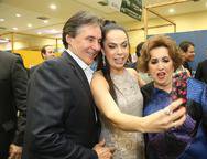 Euncio Oliveira, Roberta Fontelles Philomeno e Leda Maria