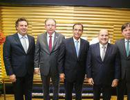 Samuel Dias, Ricardo Cavalcante, Beto Studart, Roberto Claudio e Edgar Gadelha  